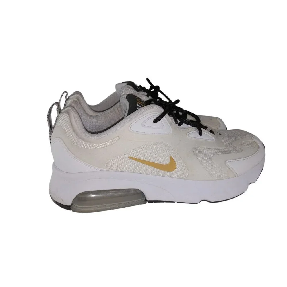 Nike Womens Air Max 200 AQ2568-102 White Running Sneakers Size 11 No‎ Insole